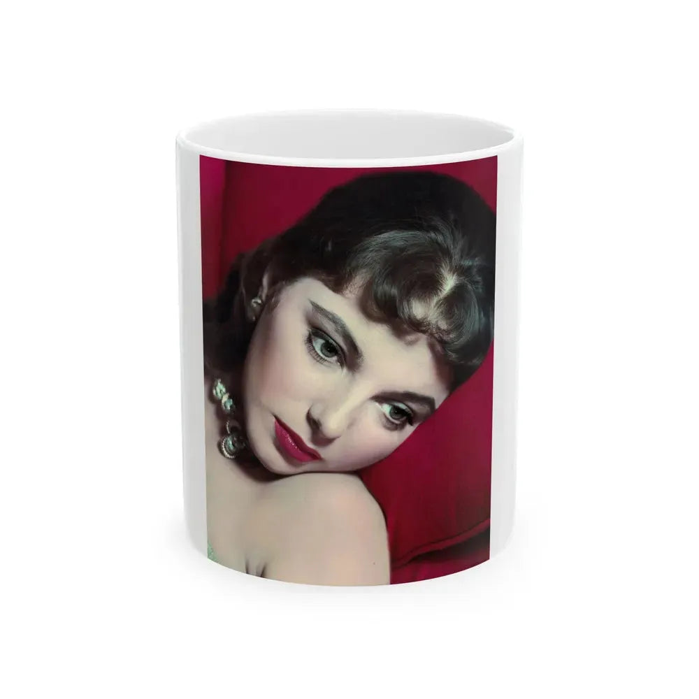 Joan Collins #407 (Vintage Female Icon) White Coffee Mug 11oz - Go Mug Yourself