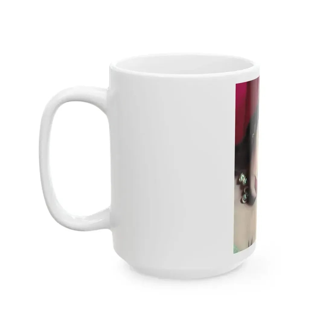 Joan Collins #407 (Vintage Female Icon) White Coffee Mug - Go Mug Yourself