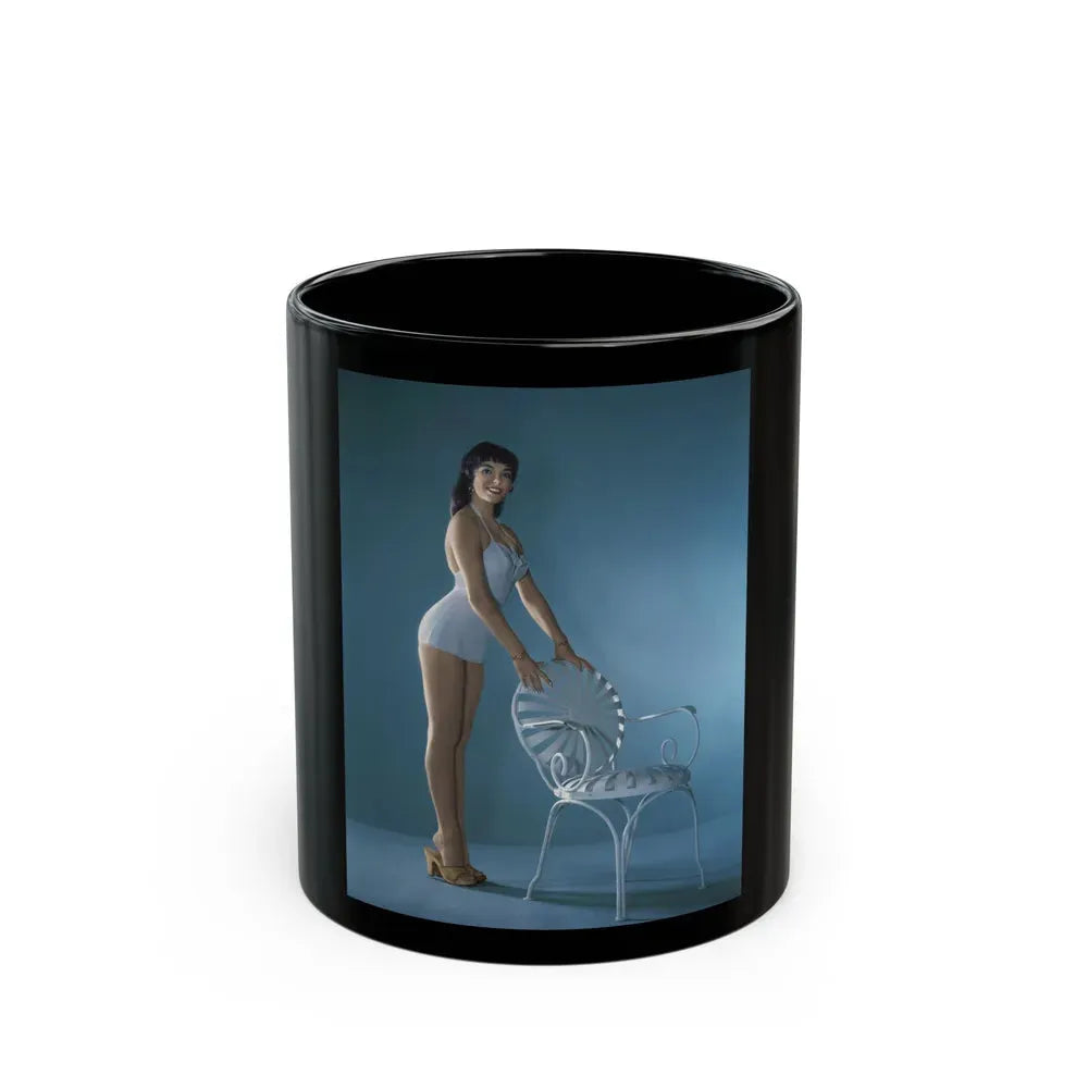 Joan Collins #409 (Vintage Female Icon) Black Coffee Mug 11oz - Go Mug Yourself