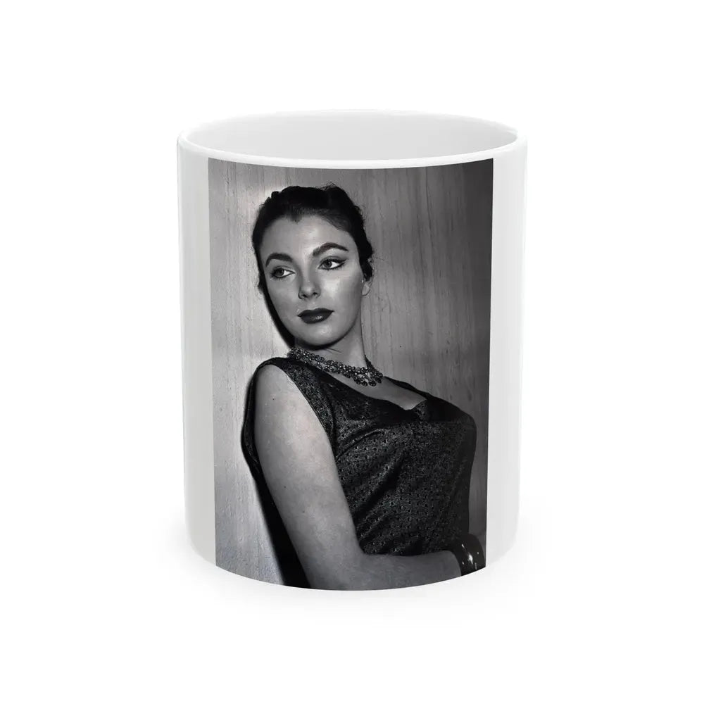 Joan Collins #416 (Vintage Female Icon) White Coffee Mug 11oz - Go Mug Yourself