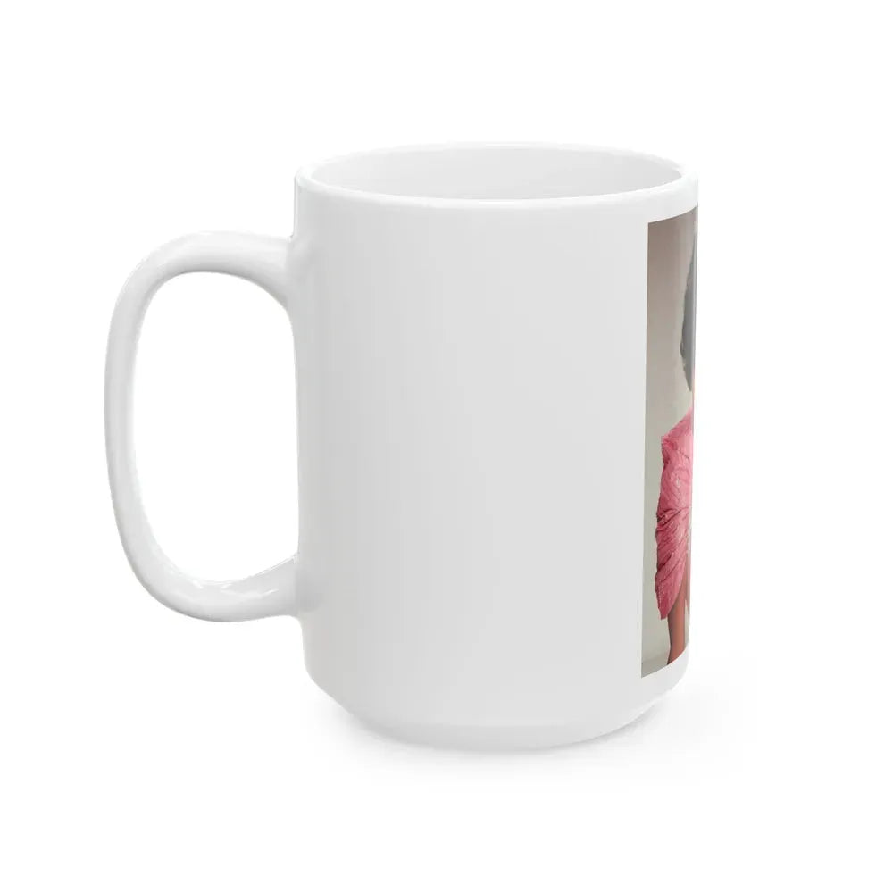 Joan Collins #418 (Vintage Female Icon) White Coffee Mug - Go Mug Yourself