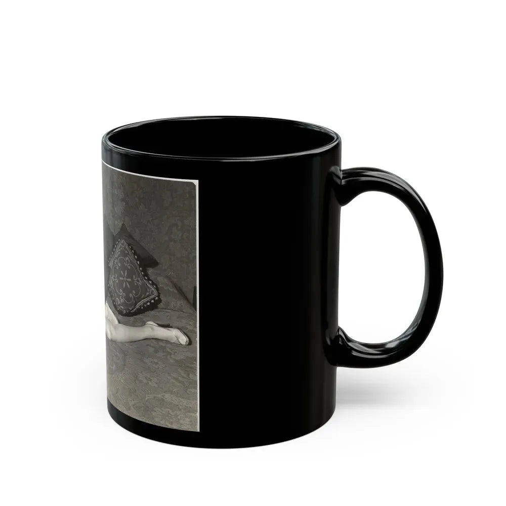 Joan Collins #419 (Vintage Female Icon) Black Coffee Mug - Go Mug Yourself