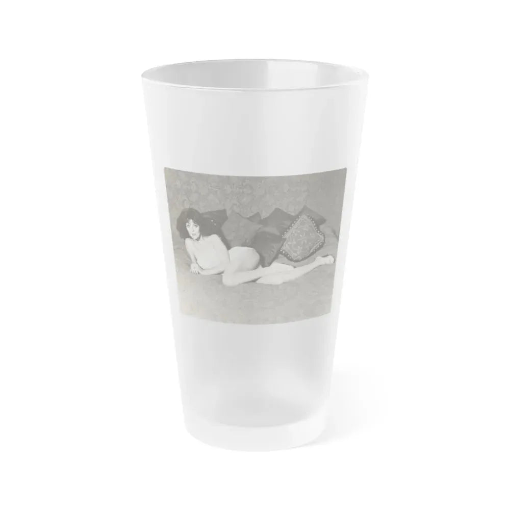 Joan Collins #419 (Vintage Female Icon) Frosted Pint Glass 16oz 16oz Frosted - Go Mug Yourself