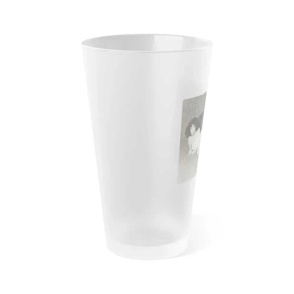 Joan Collins #419 (Vintage Female Icon) Frosted Pint Glass 16oz - Go Mug Yourself