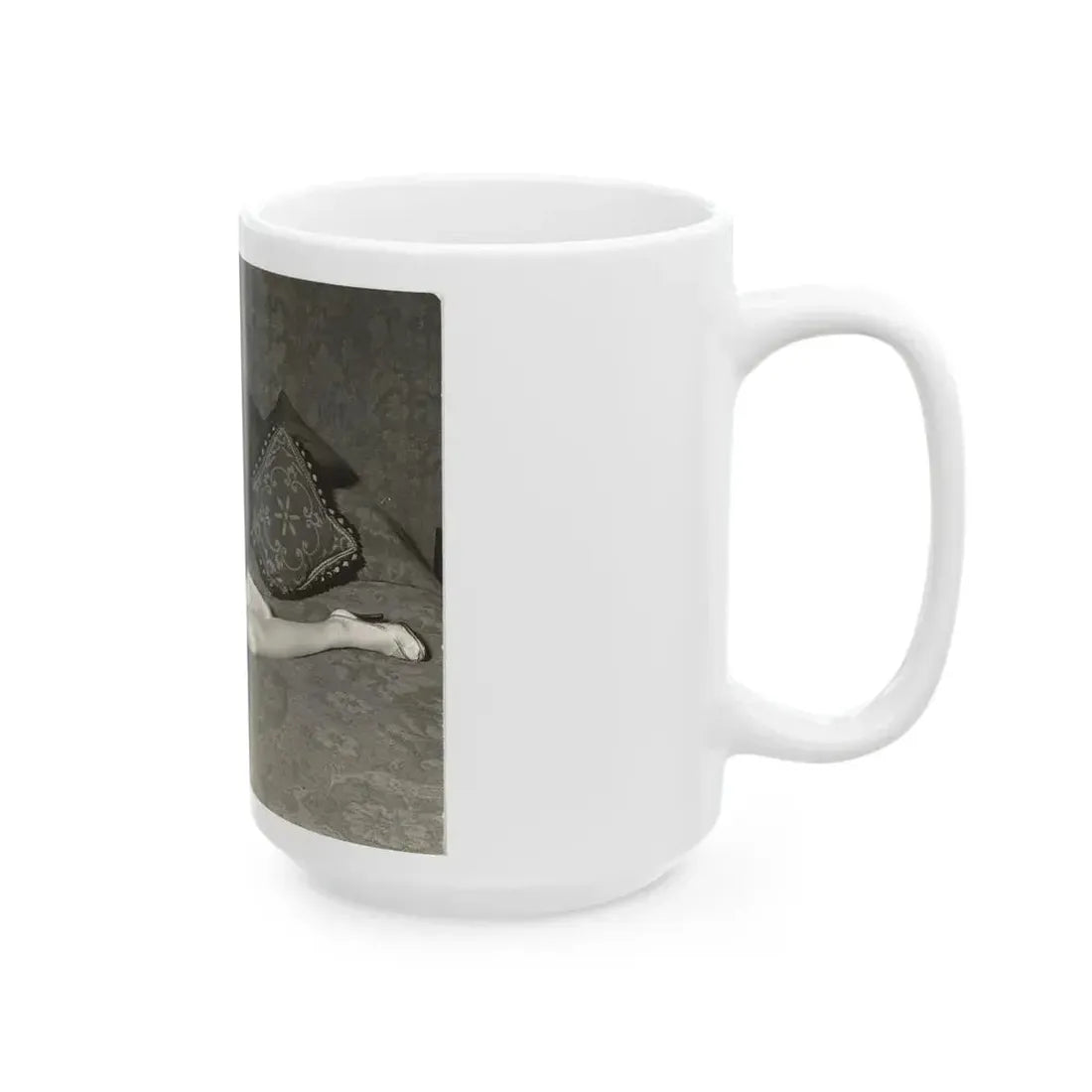 Joan Collins #419 (Vintage Female Icon) White Coffee Mug - Go Mug Yourself