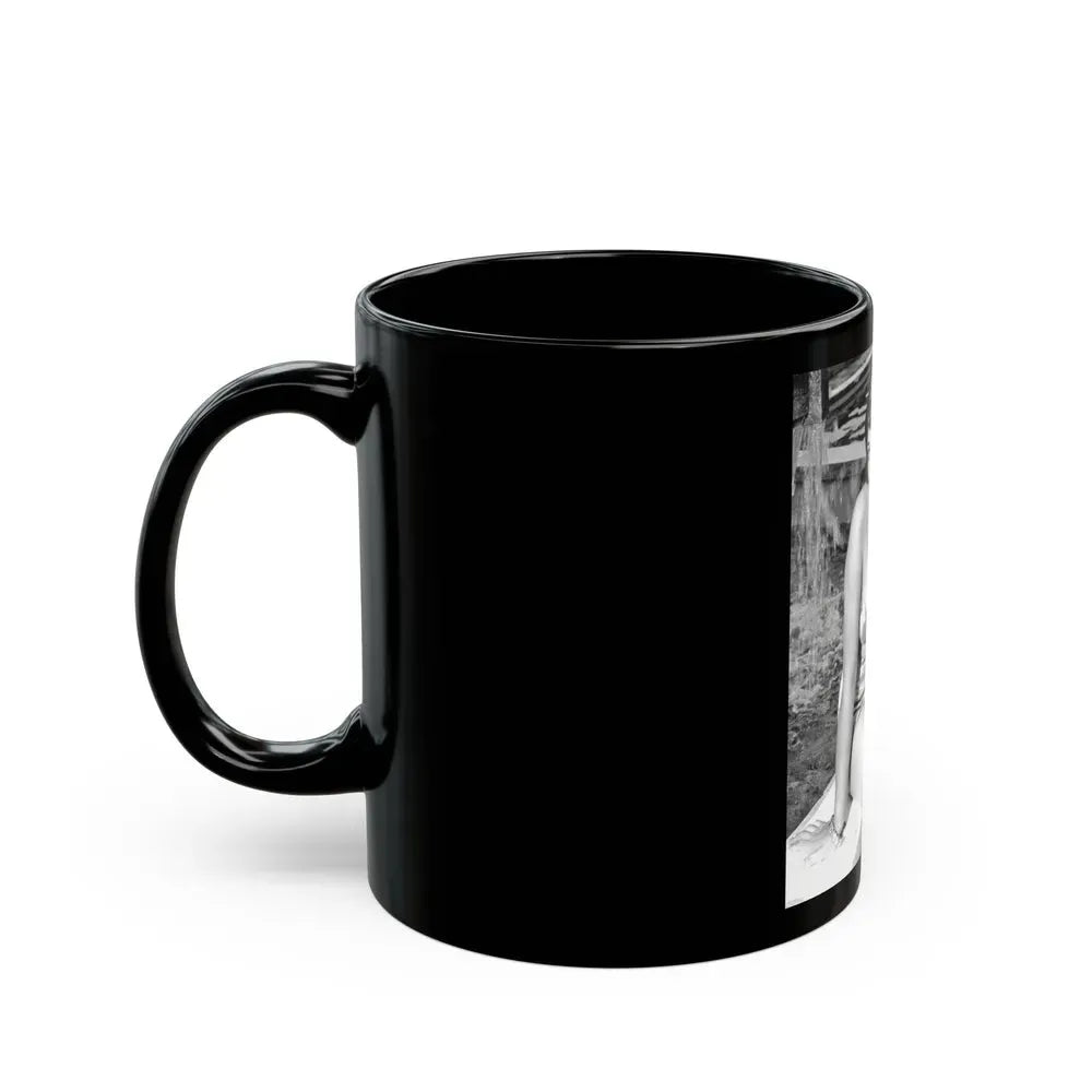 Joan Collins #420 (Vintage Female Icon) Black Coffee Mug - Go Mug Yourself