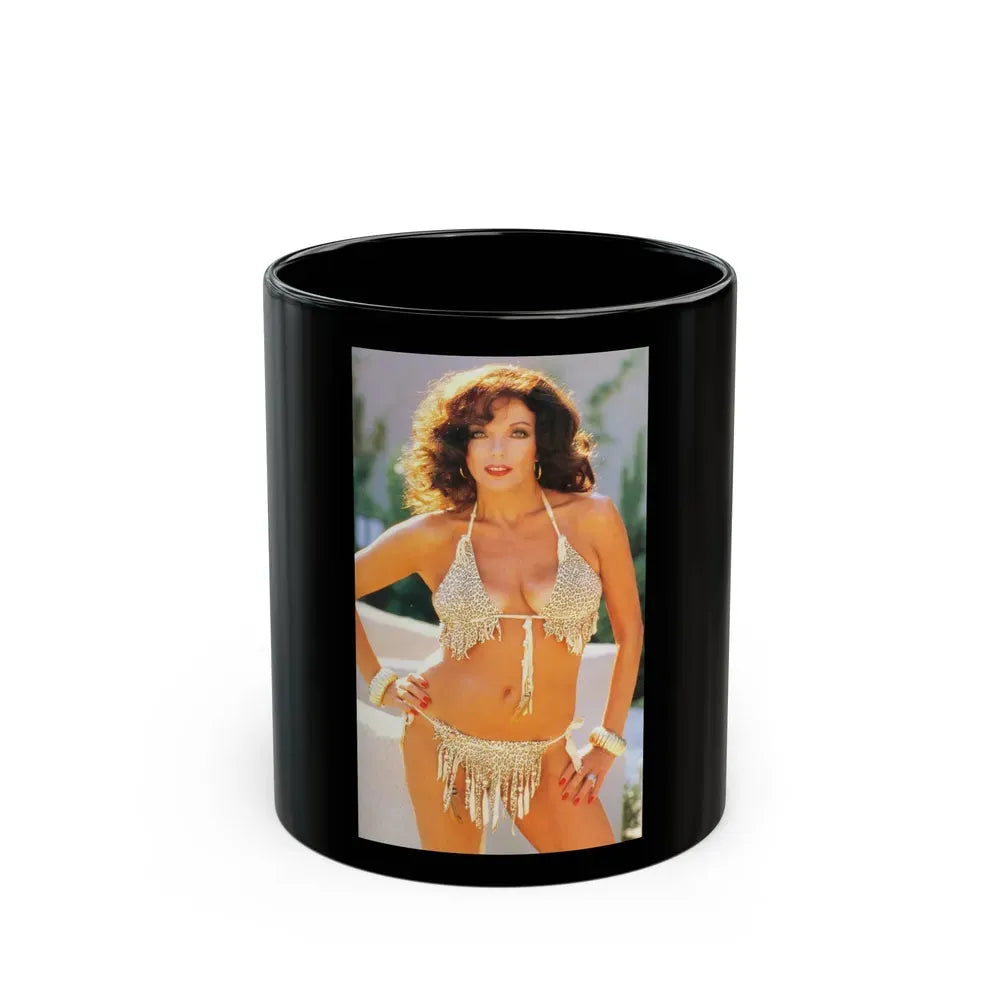 Joan Collins #422 (Vintage Female Icon) Black Coffee Mug 11oz - Go Mug Yourself