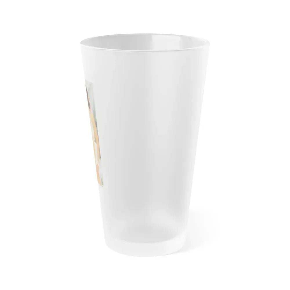 Joan Collins #422 (Vintage Female Icon) Frosted Pint Glass 16oz - Go Mug Yourself
