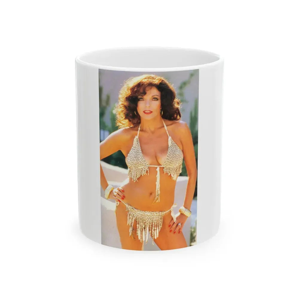Joan Collins #422 (Vintage Female Icon) White Coffee Mug 11oz - Go Mug Yourself