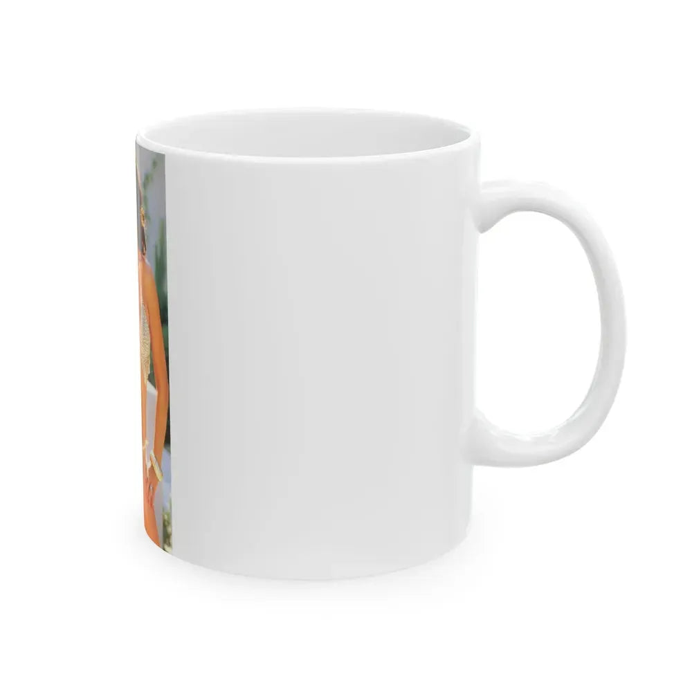 Joan Collins #422 (Vintage Female Icon) White Coffee Mug - Go Mug Yourself