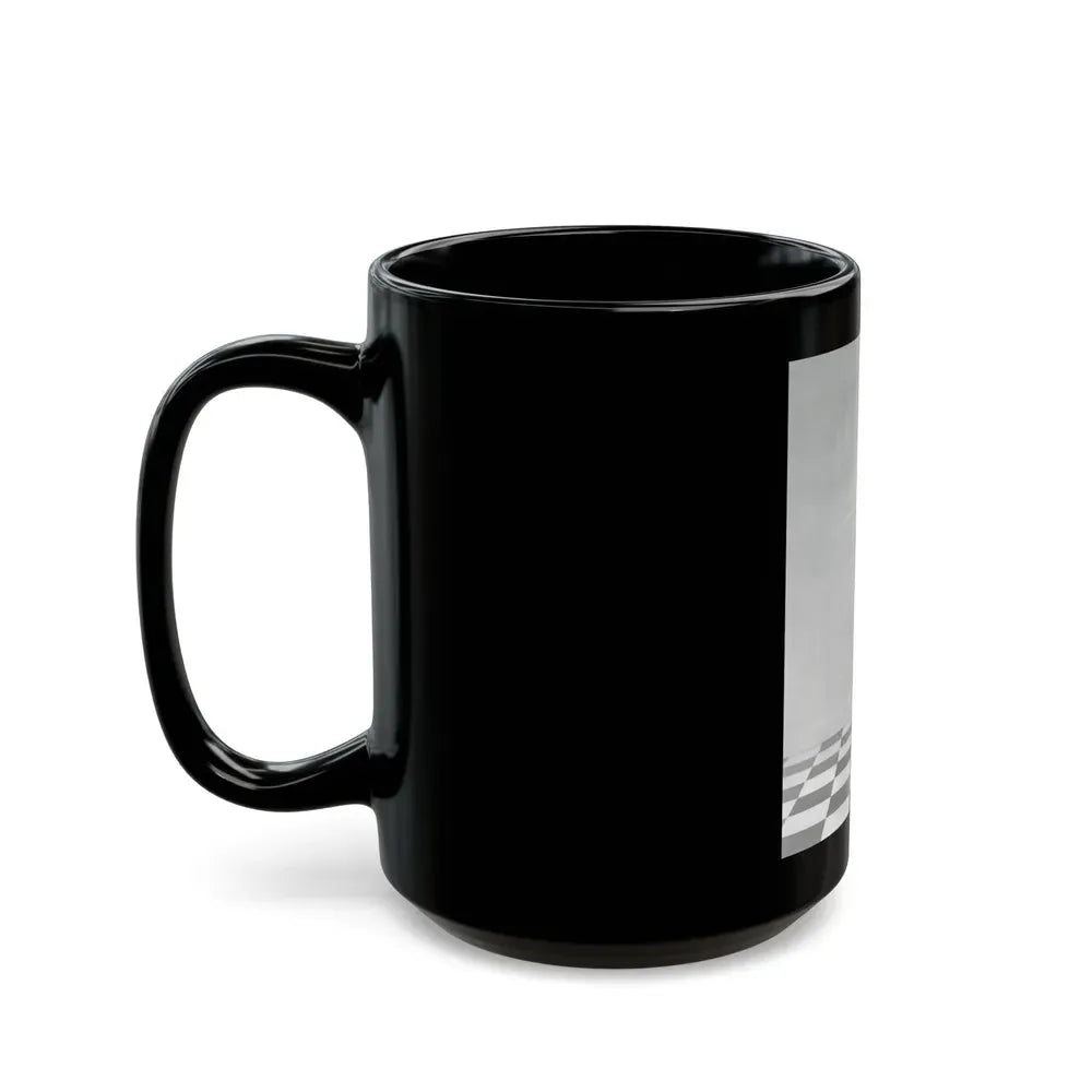 Joan Collins #427 (Vintage Female Icon) Black Coffee Mug - Go Mug Yourself