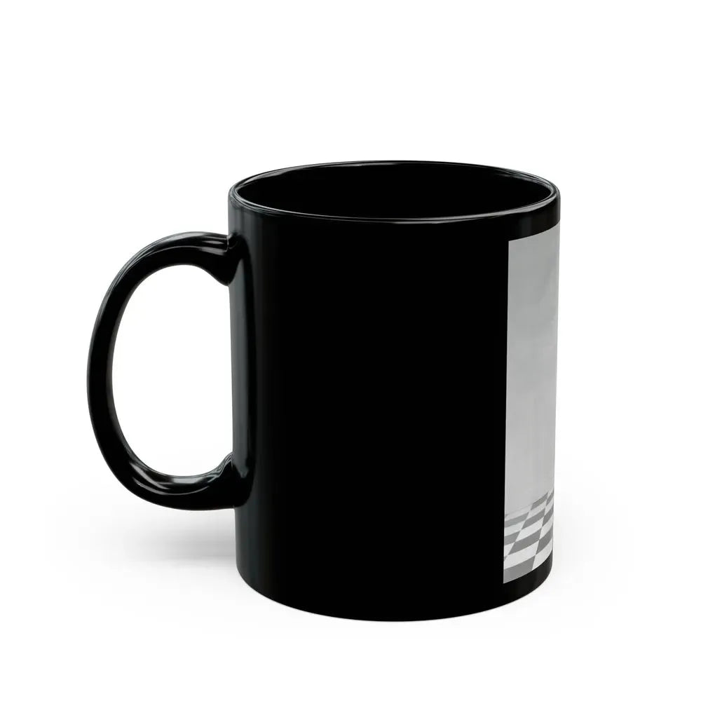 Joan Collins #427 (Vintage Female Icon) Black Coffee Mug - Go Mug Yourself