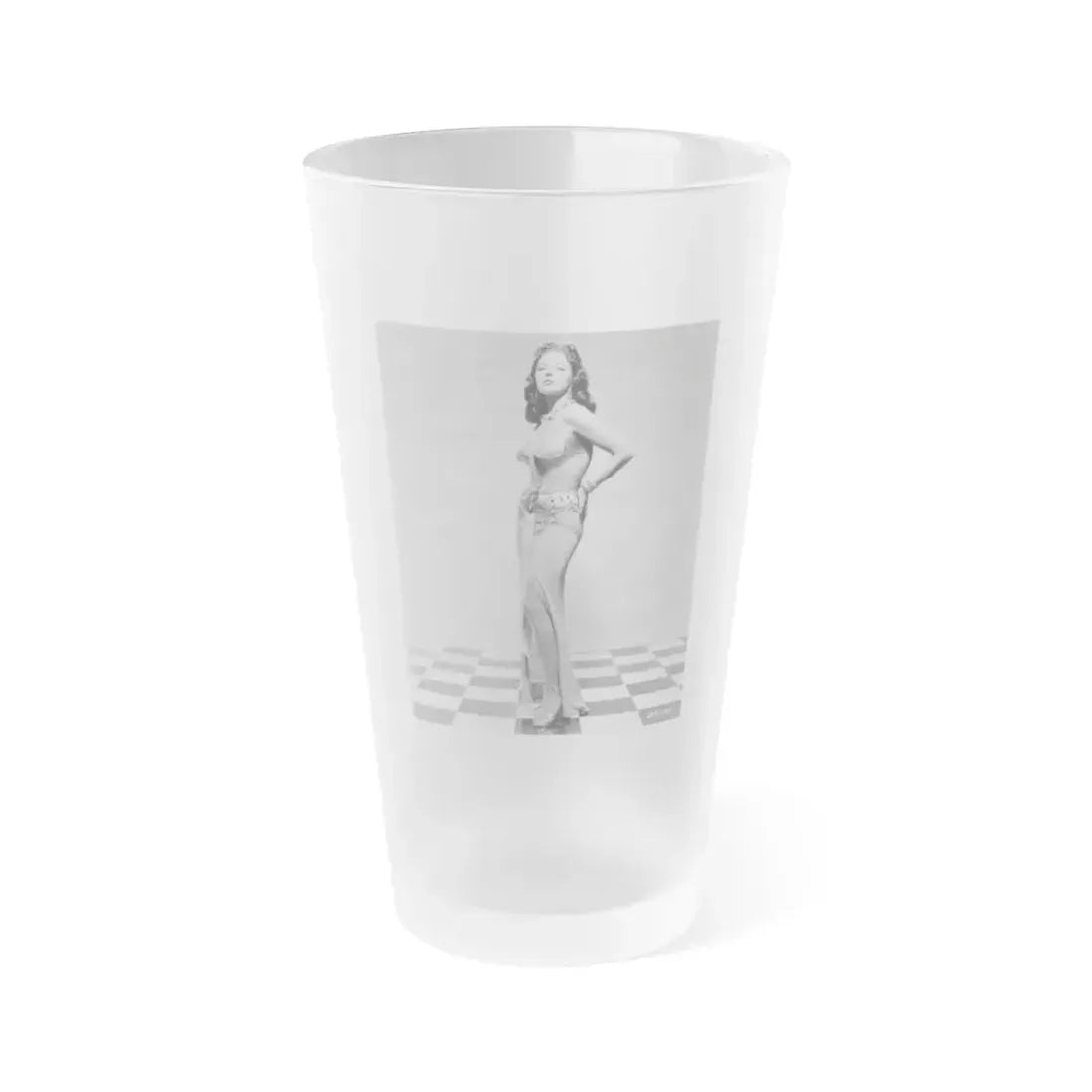 Joan Collins #427 (Vintage Female Icon) Frosted Pint Glass 16oz 16oz Frosted - Go Mug Yourself