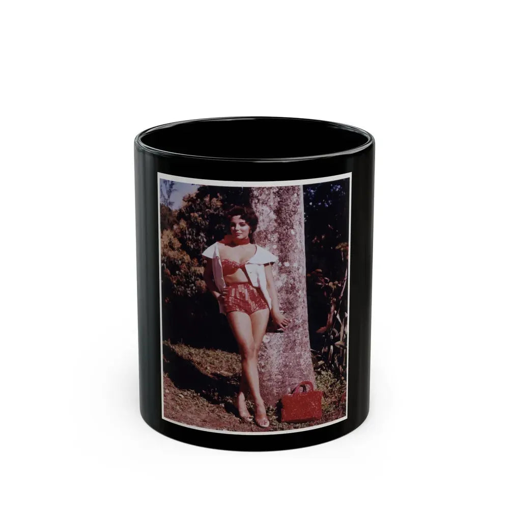 Joan Collins #428 (Vintage Female Icon) Black Coffee Mug 11oz - Go Mug Yourself