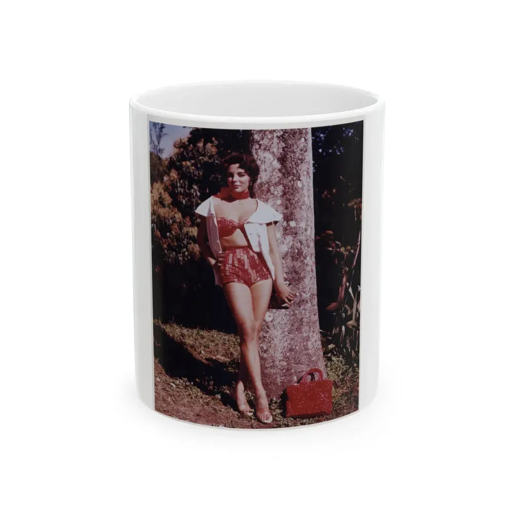 Joan Collins #428 (Vintage Female Icon) White Coffee Mug 11oz - Go Mug Yourself