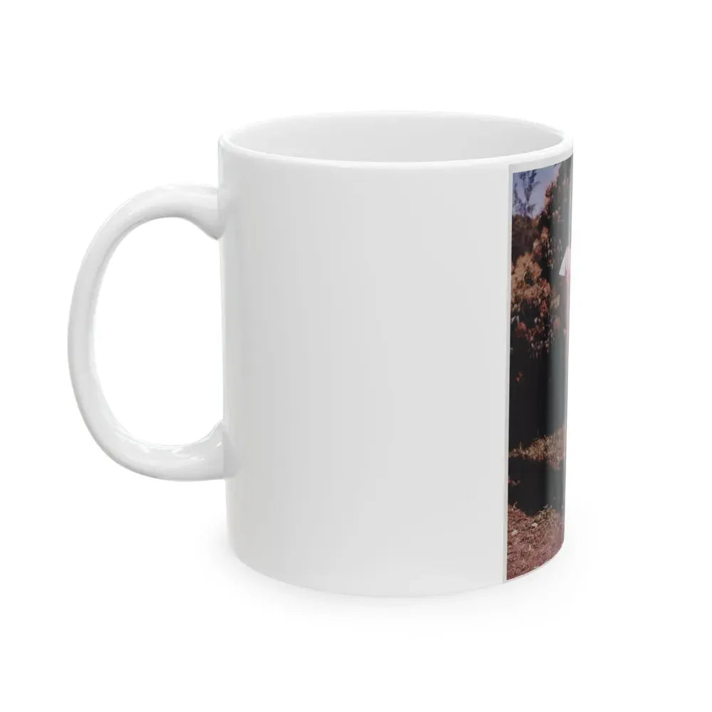 Joan Collins #428 (Vintage Female Icon) White Coffee Mug - Go Mug Yourself
