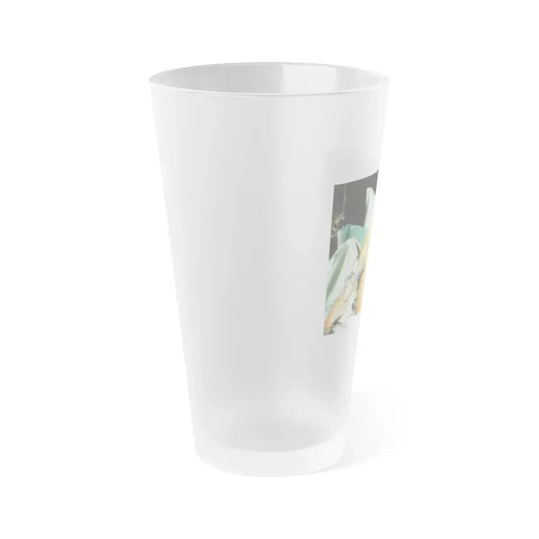 Joan Collins #429 - Topless (Vintage Female Icon) Frosted Pint Glass 16oz - Go Mug Yourself