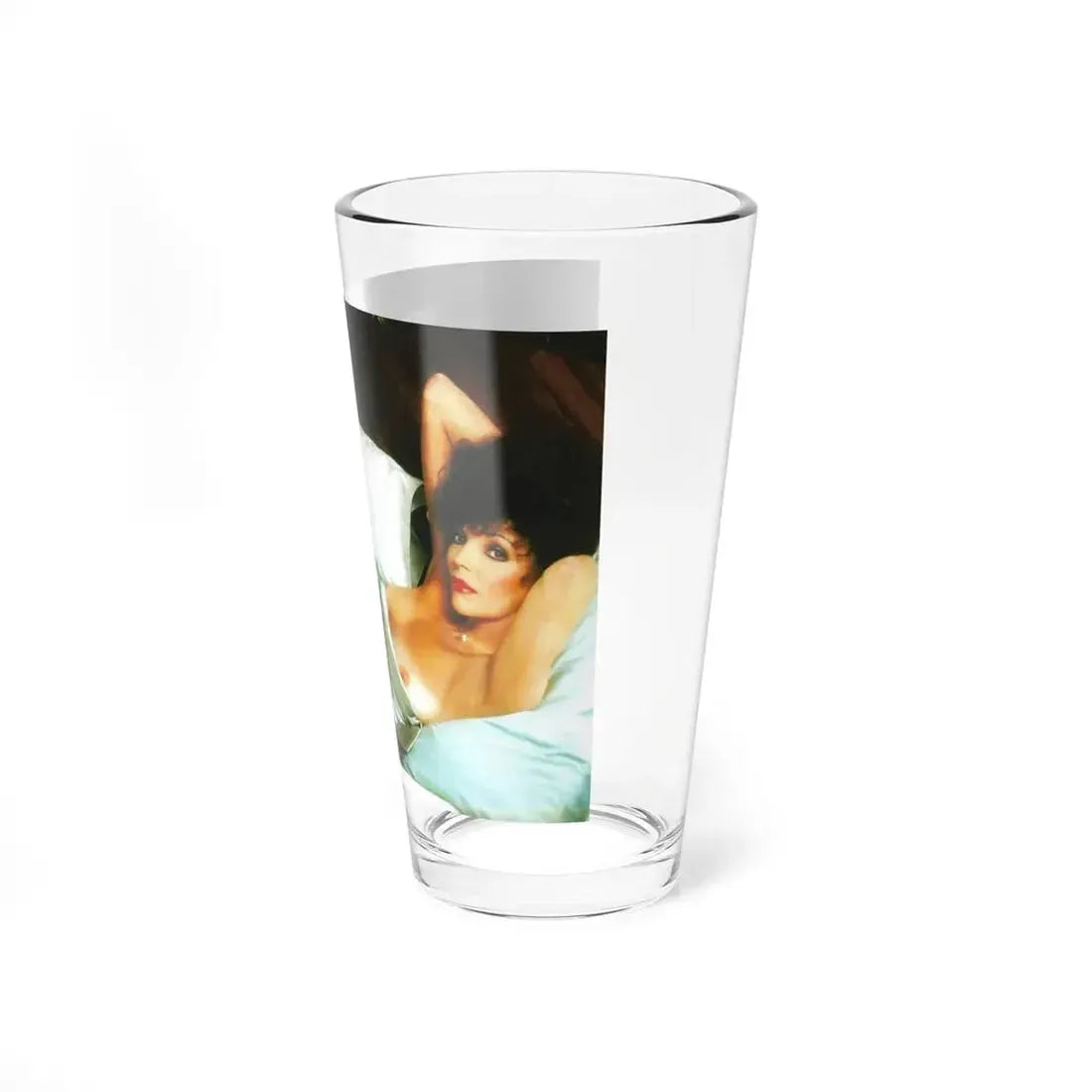 Joan Collins #429 - Topless (Vintage Female Icon) Pint Glass 16oz - Go Mug Yourself