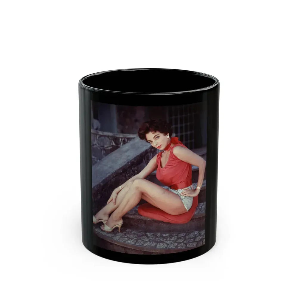 Joan Collins #430 (Vintage Female Icon) Black Coffee Mug 11oz - Go Mug Yourself