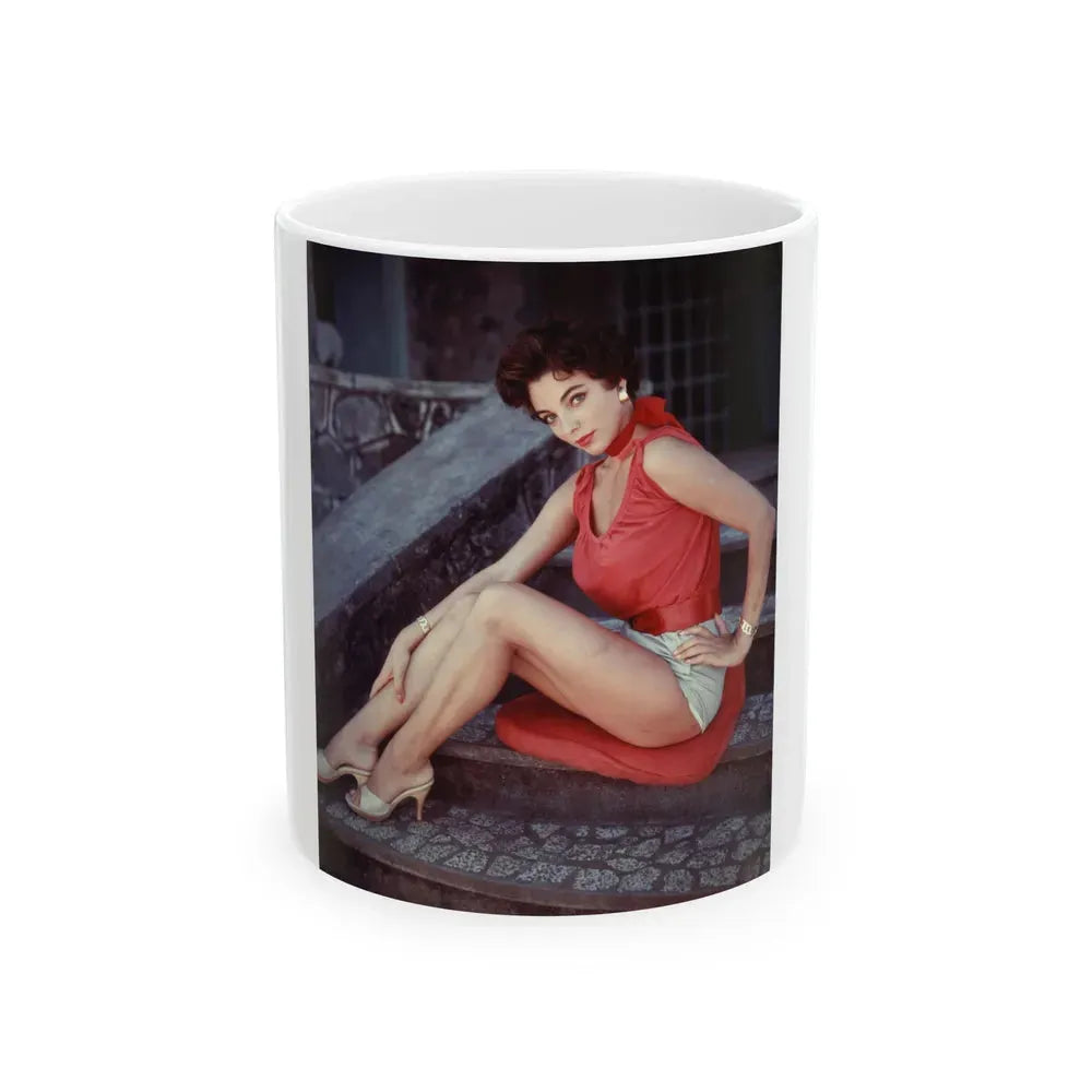 Joan Collins #430 (Vintage Female Icon) White Coffee Mug 11oz - Go Mug Yourself