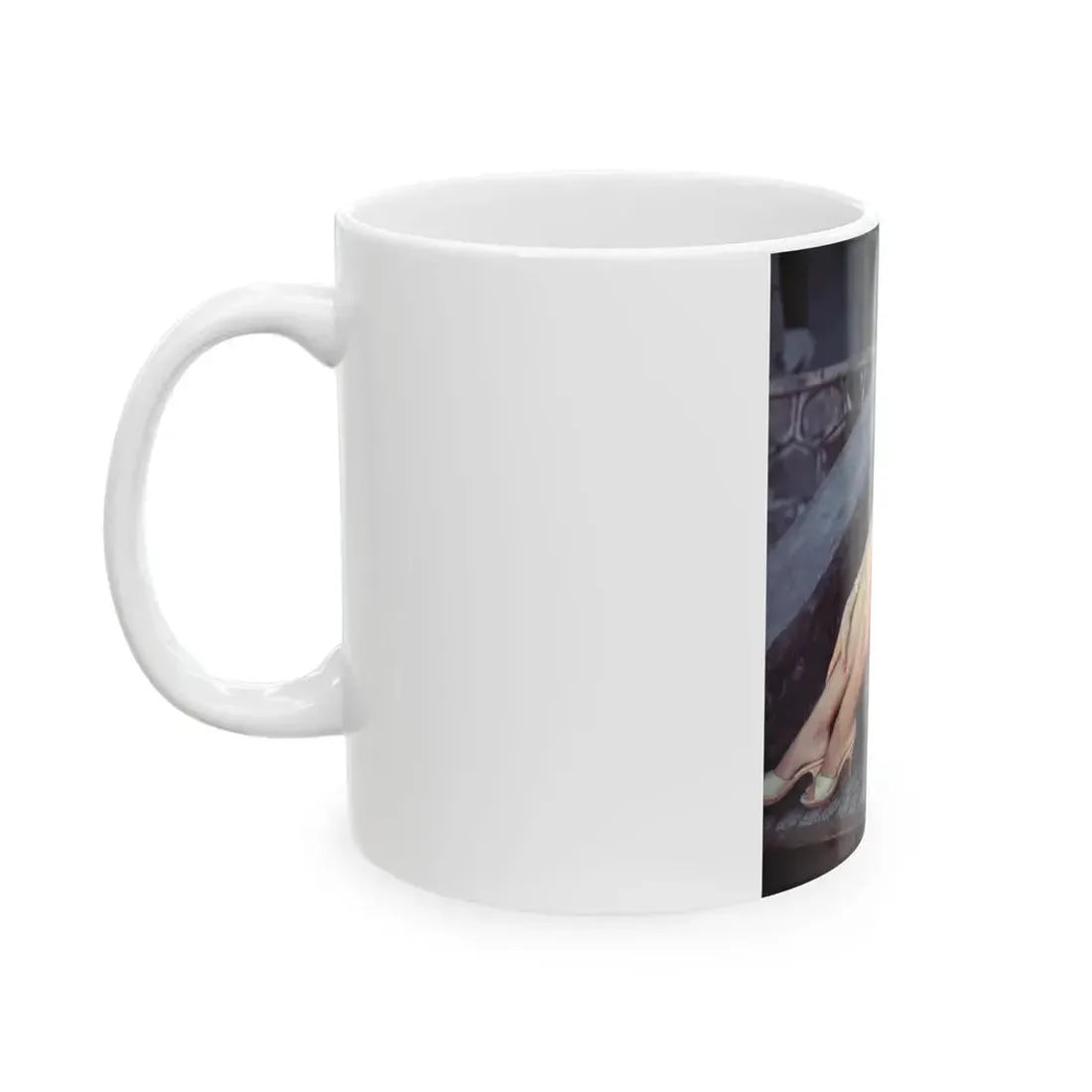 Joan Collins #430 (Vintage Female Icon) White Coffee Mug - Go Mug Yourself