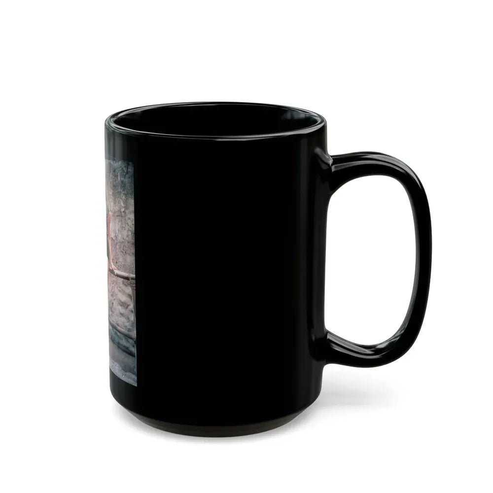 Joan Collins #431 (Vintage Female Icon) Black Coffee Mug - Go Mug Yourself