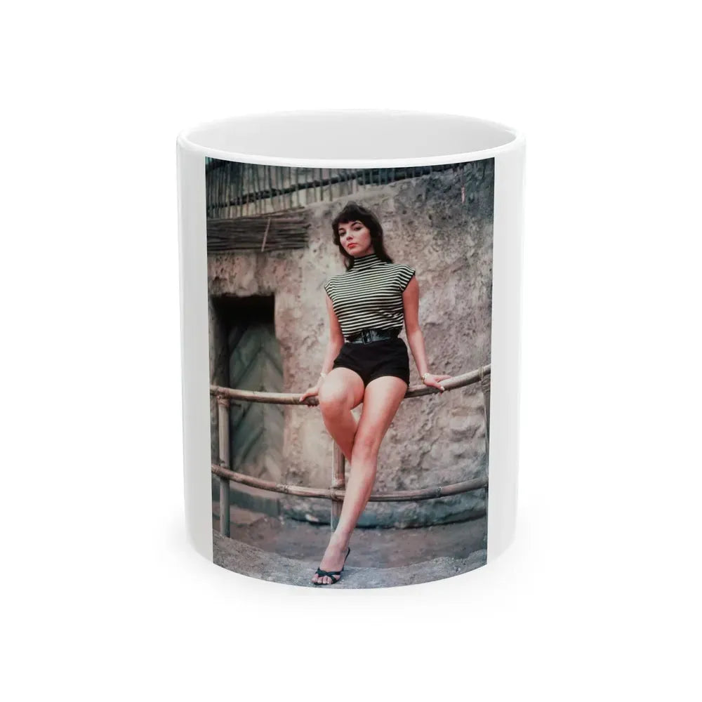 Joan Collins #431 (Vintage Female Icon) White Coffee Mug 11oz - Go Mug Yourself