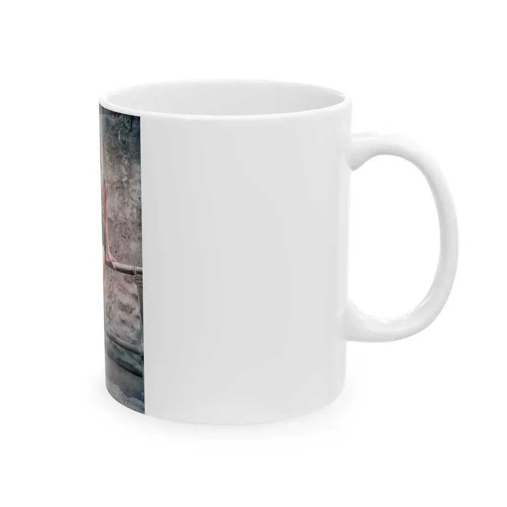Joan Collins #431 (Vintage Female Icon) White Coffee Mug - Go Mug Yourself
