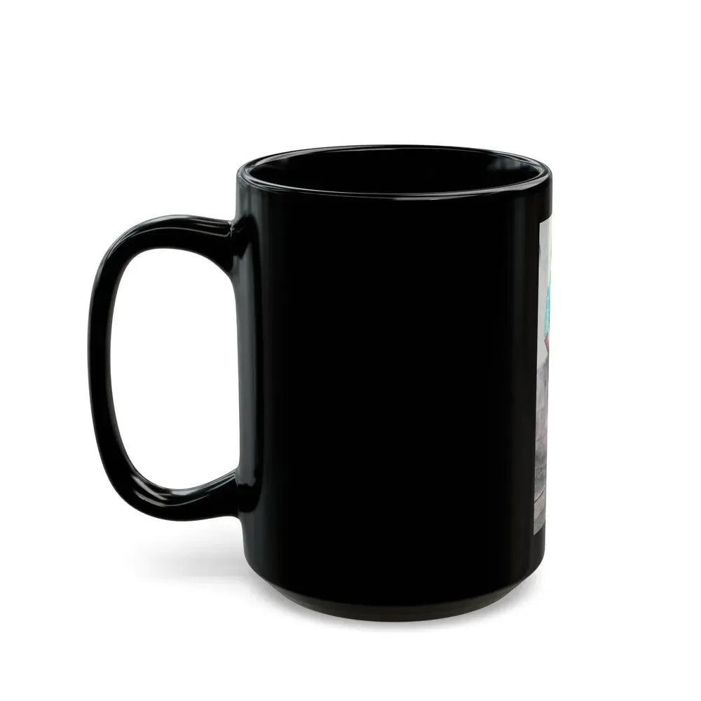 Joan Collins #432 (Vintage Female Icon) Black Coffee Mug - Go Mug Yourself