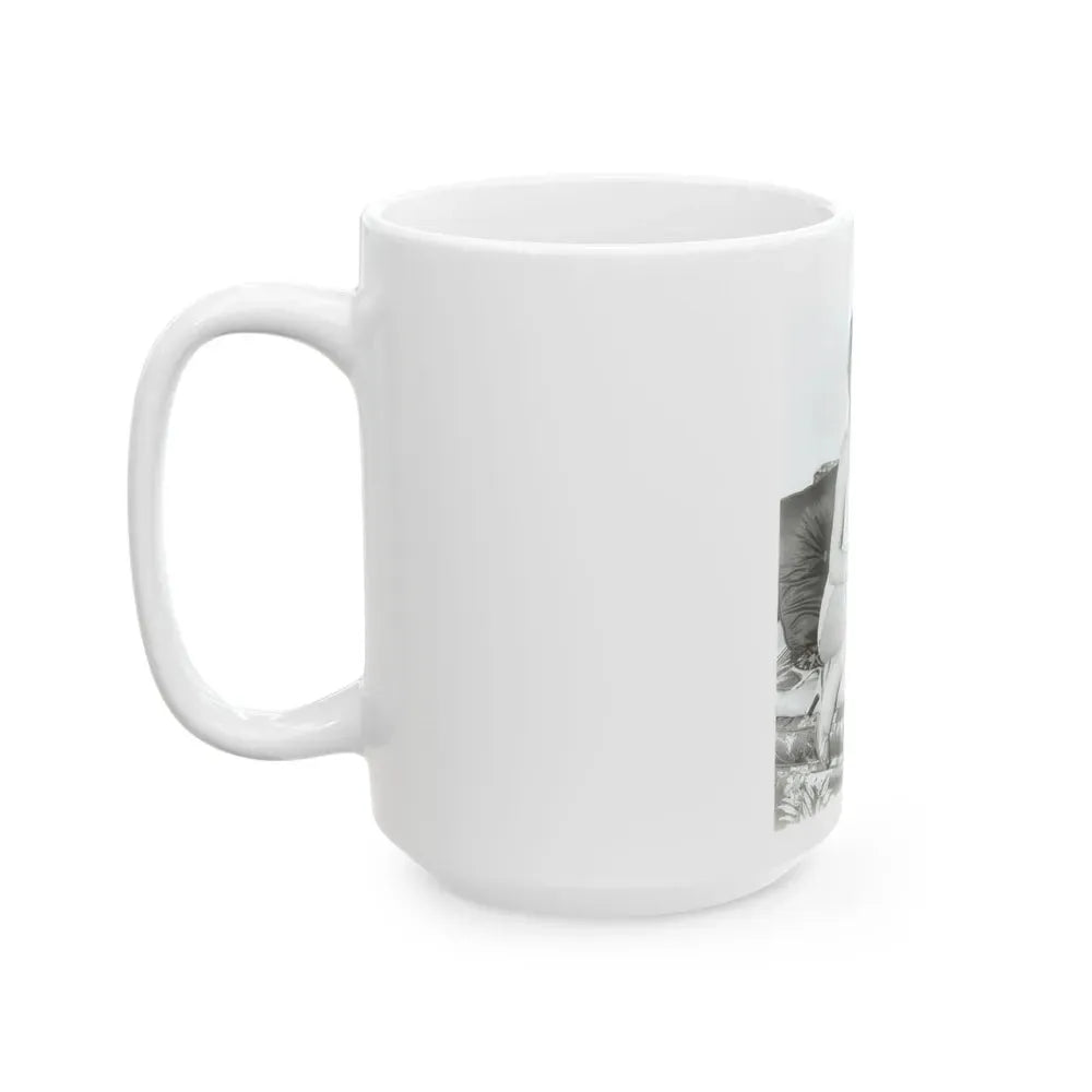 Joan Collins #434 (Vintage Female Icon) White Coffee Mug - Go Mug Yourself