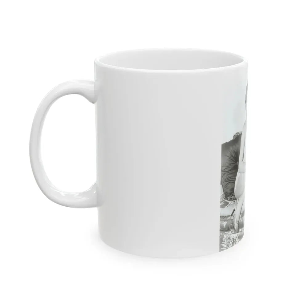 Joan Collins #434 (Vintage Female Icon) White Coffee Mug - Go Mug Yourself