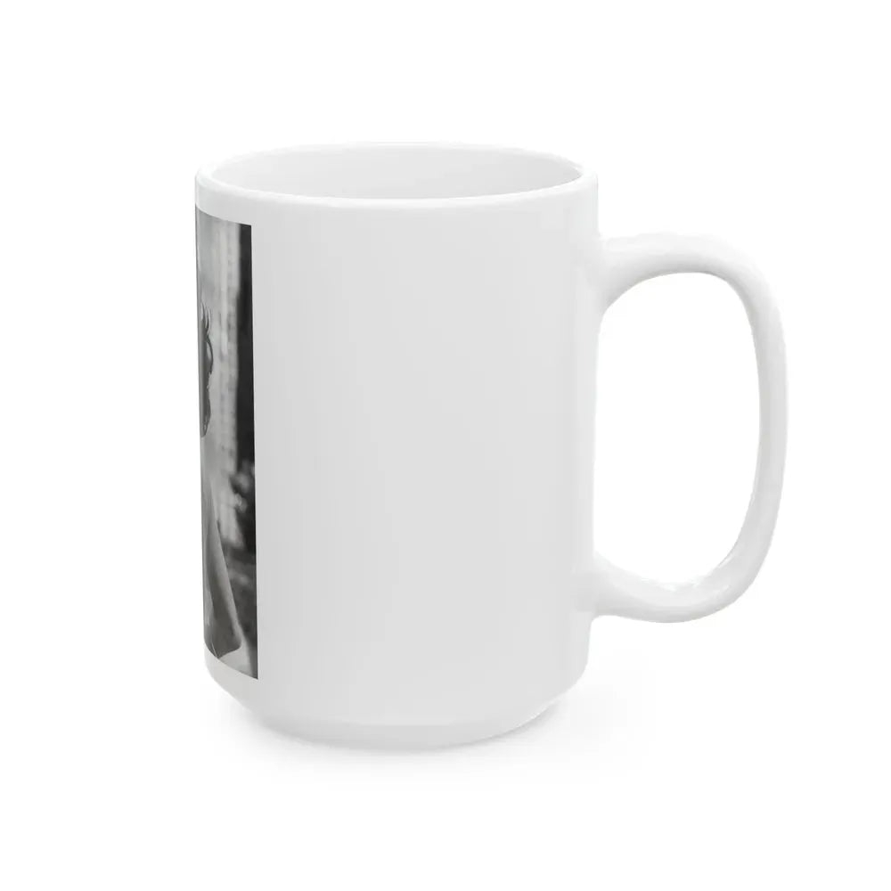Joan Collins #435 - Topless (Vintage Female Icon) White Coffee Mug - Go Mug Yourself