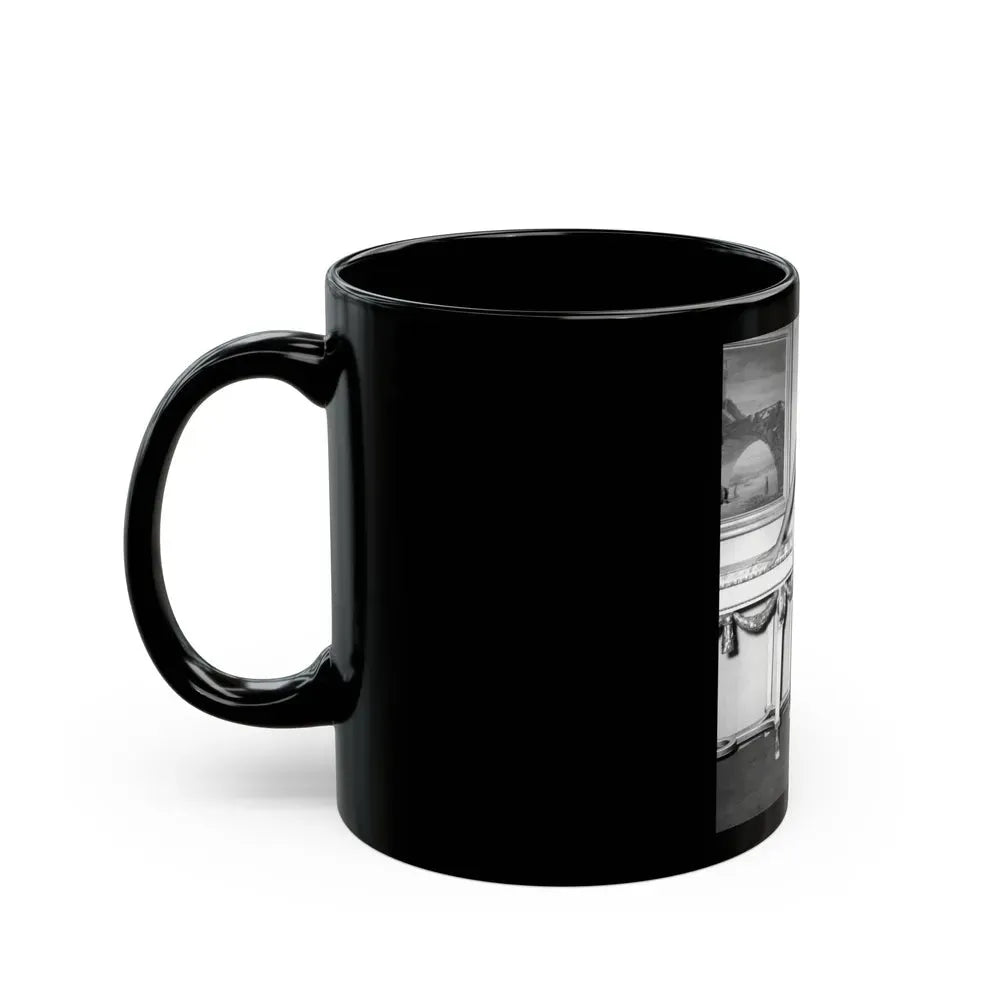 Joan Collins #436 (Vintage Female Icon) Black Coffee Mug - Go Mug Yourself