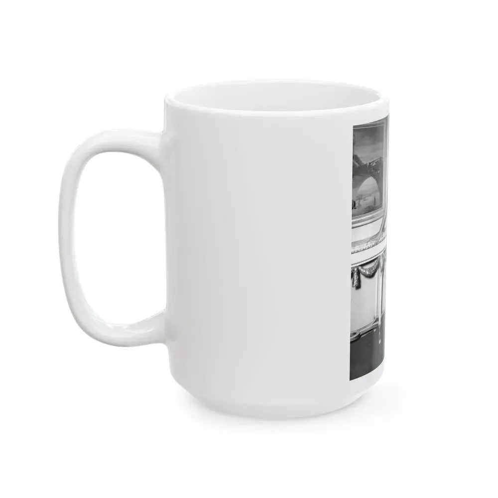 Joan Collins #436 (Vintage Female Icon) White Coffee Mug - Go Mug Yourself