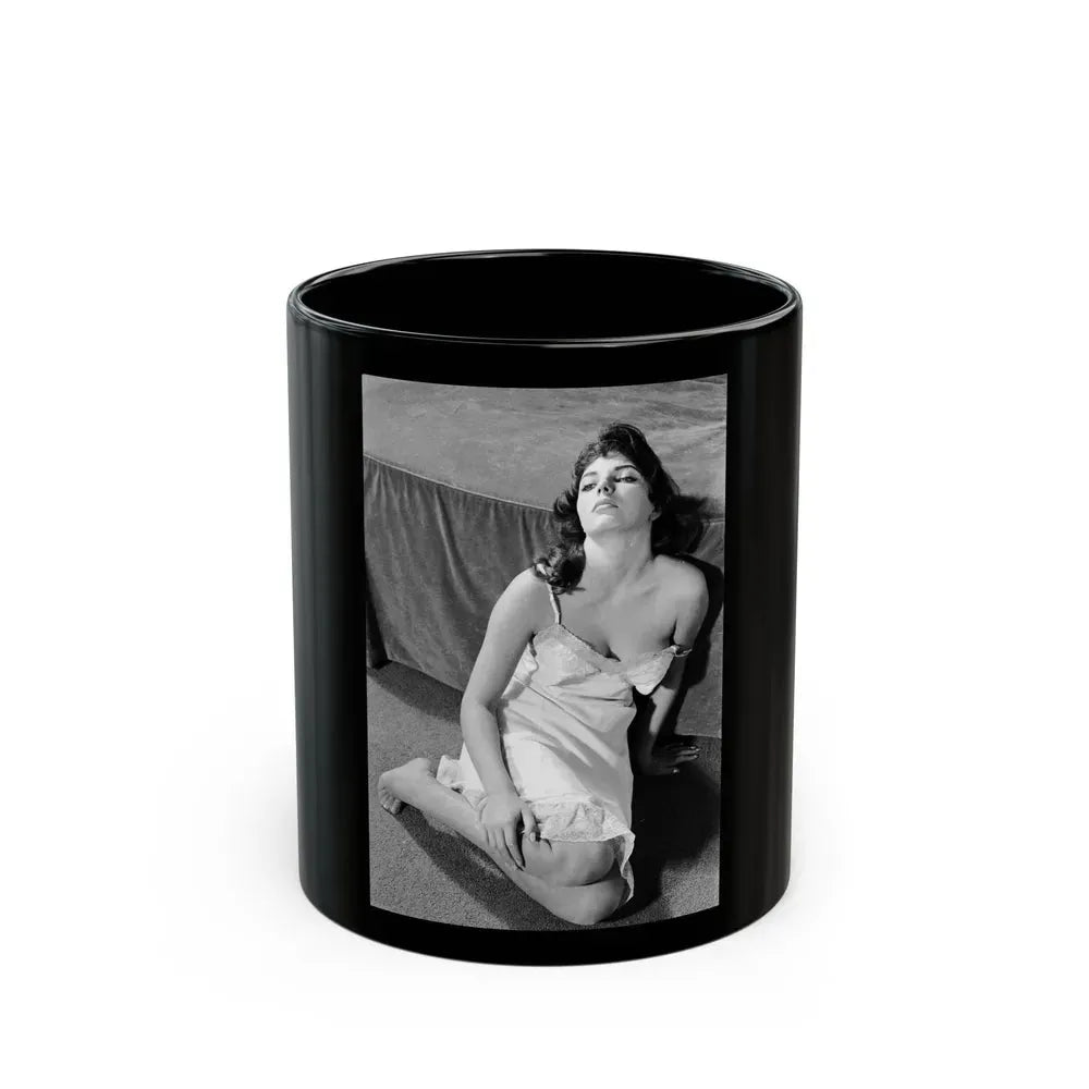 Joan Collins #439 (Vintage Female Icon) Black Coffee Mug 11oz - Go Mug Yourself