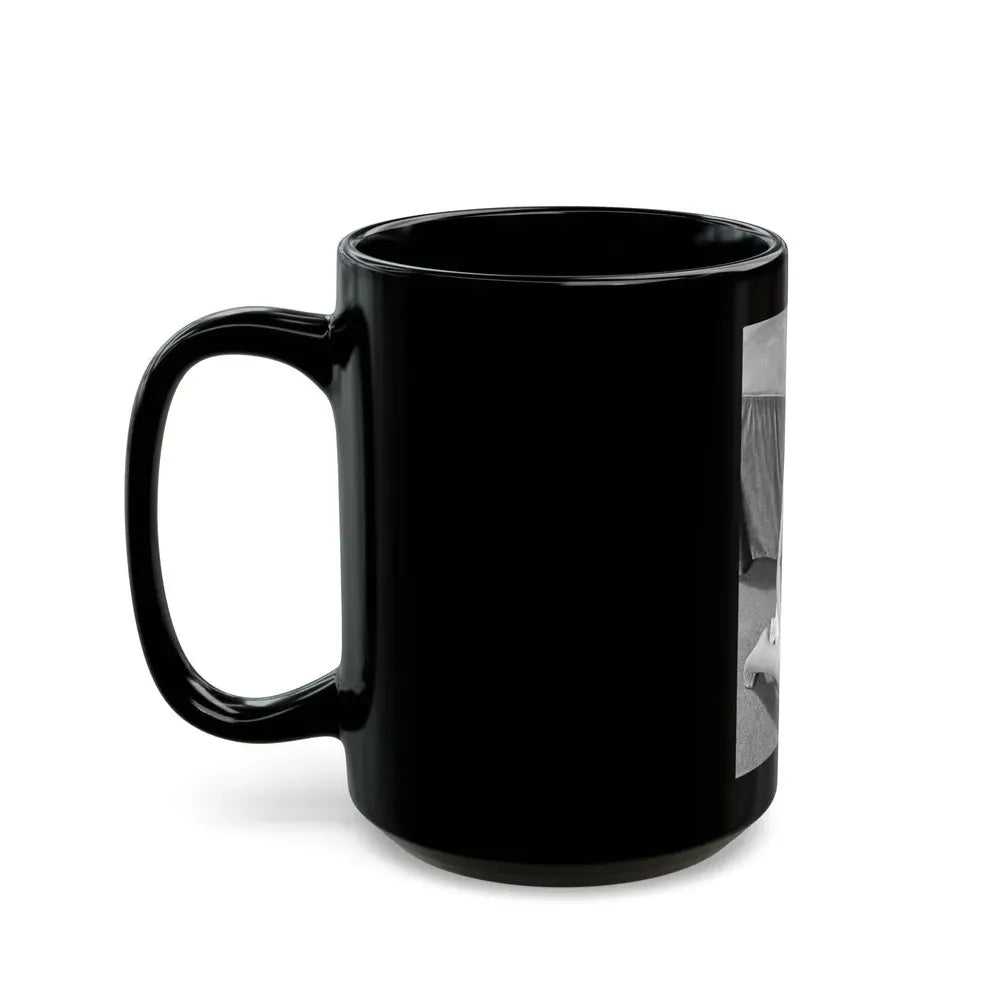 Joan Collins #439 (Vintage Female Icon) Black Coffee Mug - Go Mug Yourself