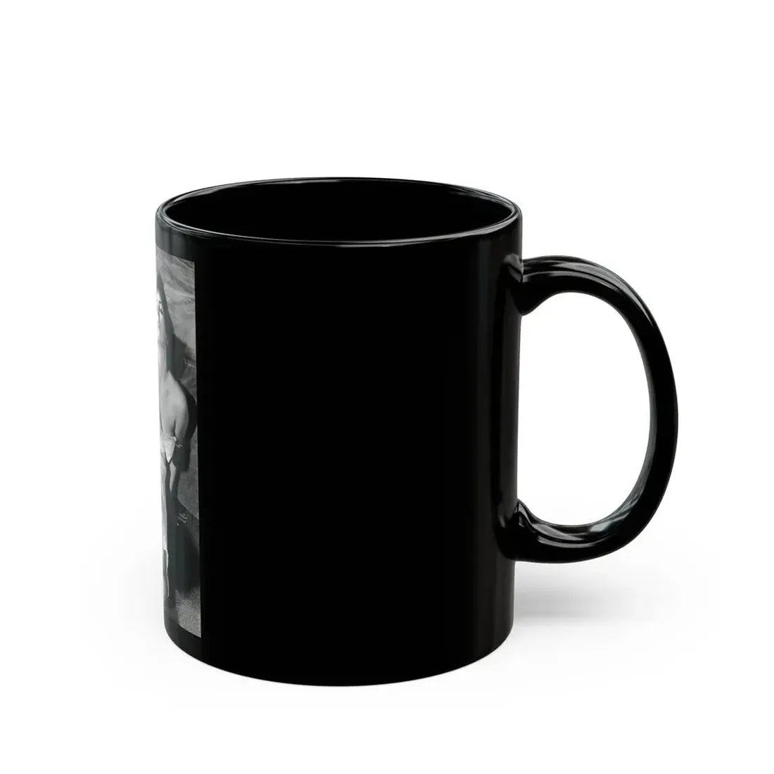Joan Collins #439 (Vintage Female Icon) Black Coffee Mug - Go Mug Yourself
