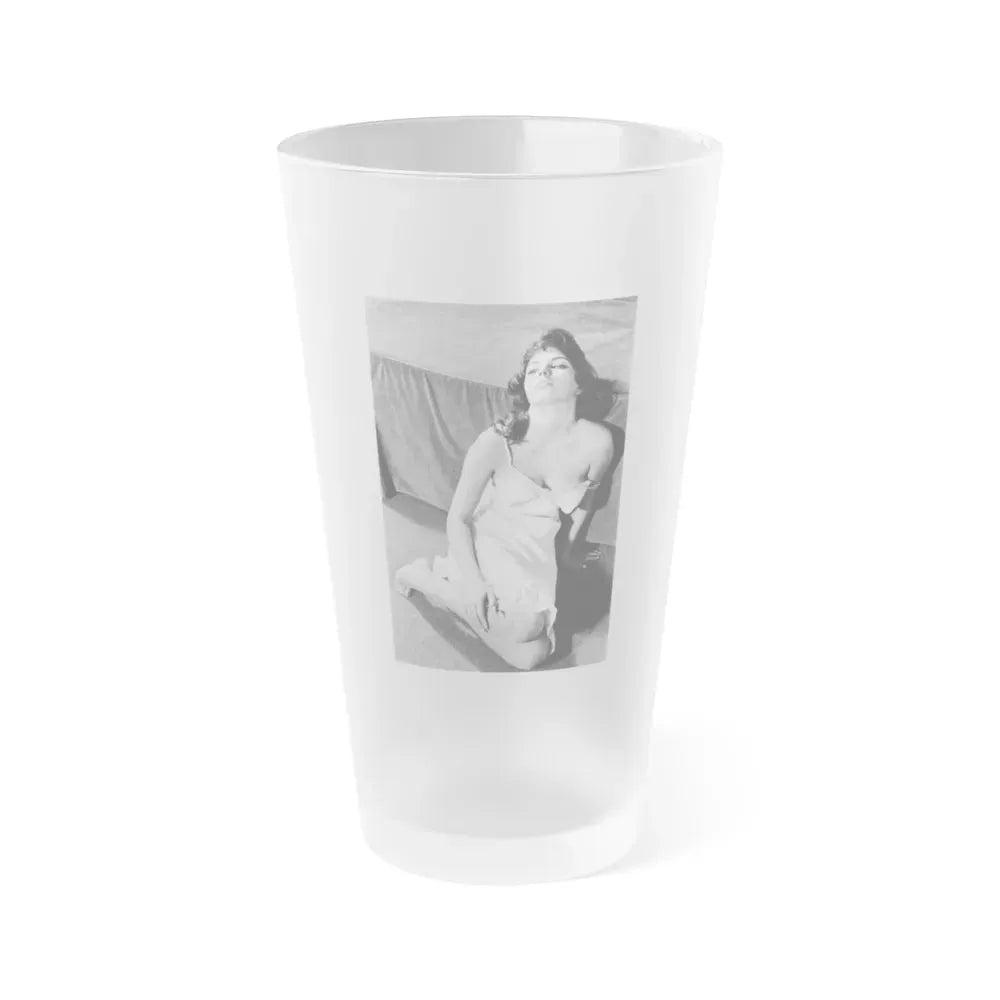 Joan Collins #439 (Vintage Female Icon) Frosted Pint Glass 16oz 16oz Frosted - Go Mug Yourself