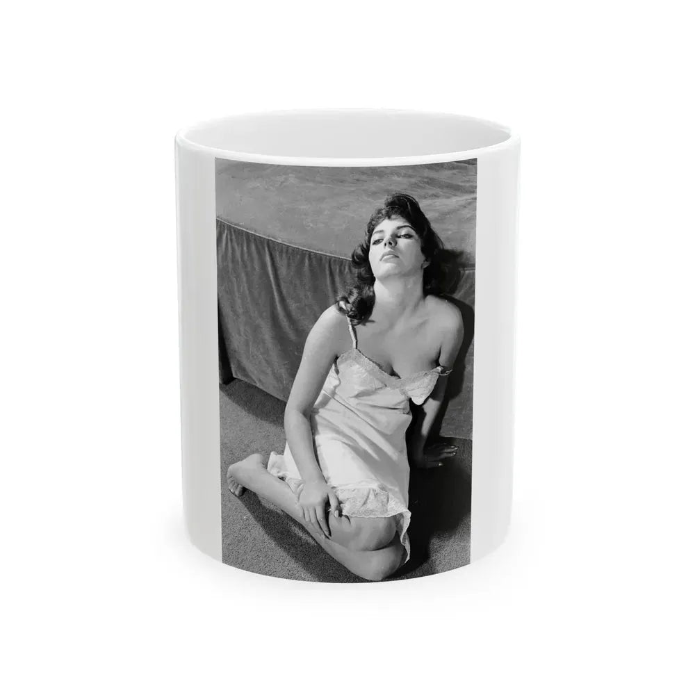 Joan Collins #439 (Vintage Female Icon) White Coffee Mug 11oz - Go Mug Yourself