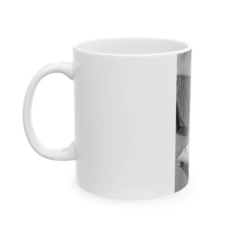 Joan Collins #439 (Vintage Female Icon) White Coffee Mug - Go Mug Yourself