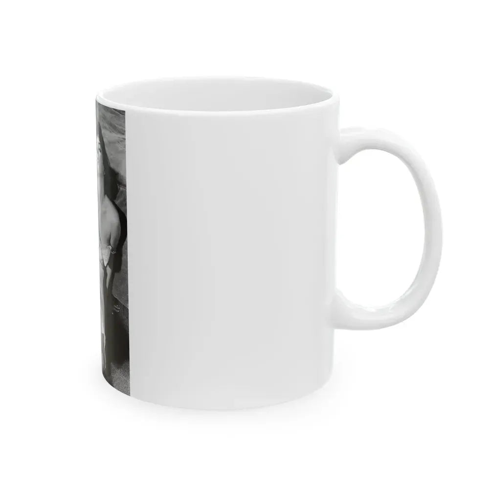 Joan Collins #439 (Vintage Female Icon) White Coffee Mug - Go Mug Yourself