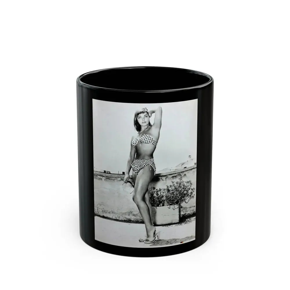 Joan Collins #440 1 (Vintage Female Icon) Black Coffee Mug 11oz - Go Mug Yourself