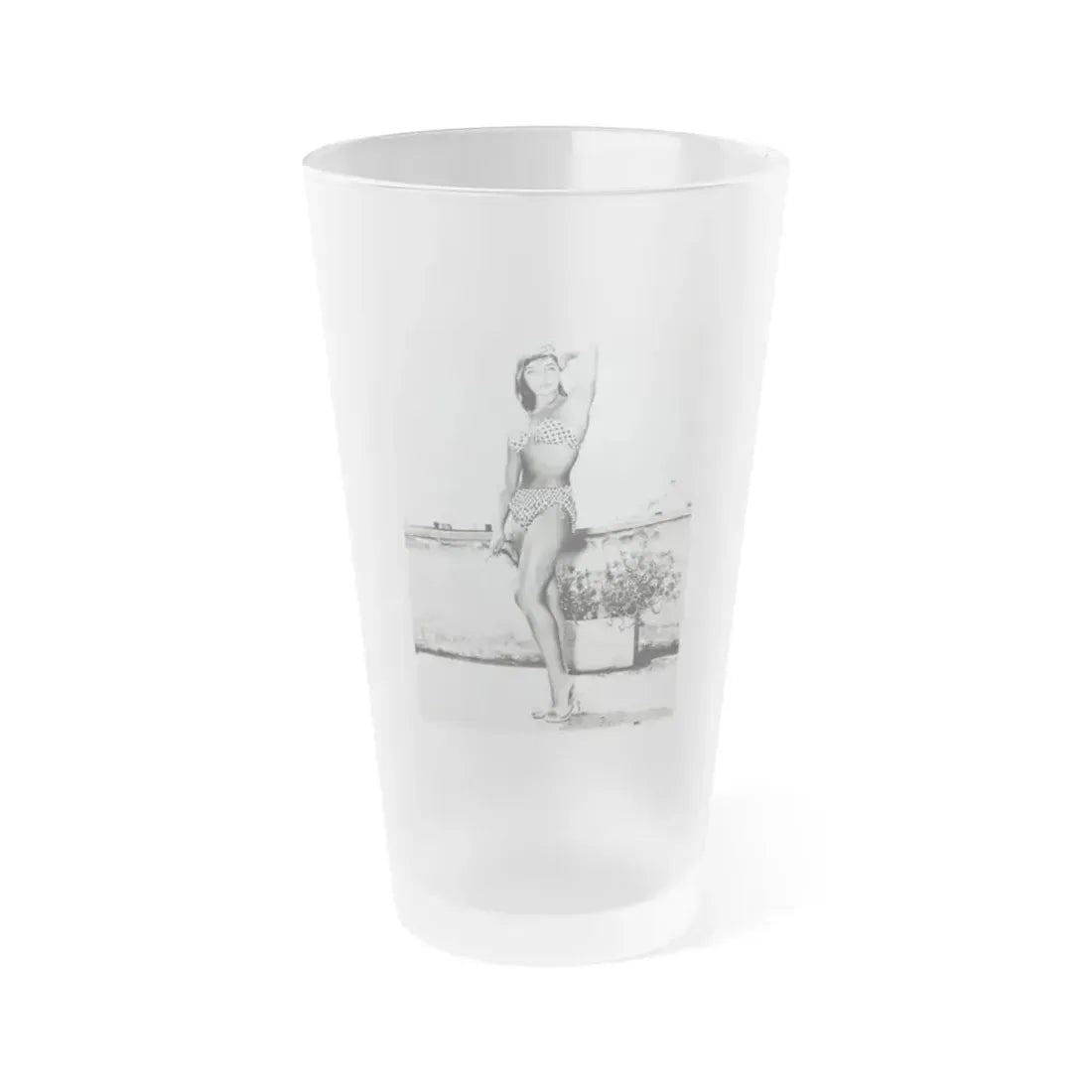 Joan Collins #440 1 (Vintage Female Icon) Frosted Pint Glass 16oz 16oz Frosted - Go Mug Yourself