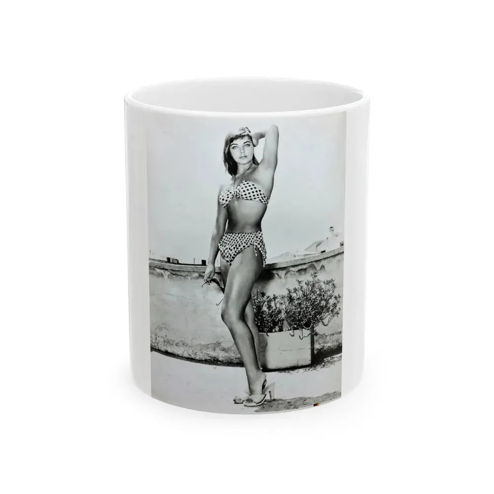 Joan Collins #440 1 (Vintage Female Icon) White Coffee Mug 11oz - Go Mug Yourself