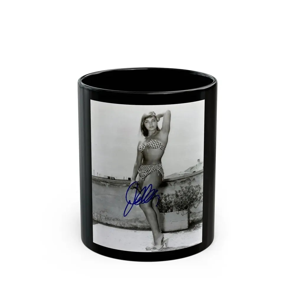 Joan Collins #440 (Vintage Female Icon) Black Coffee Mug 11oz - Go Mug Yourself