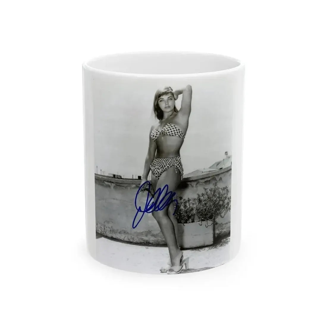 Joan Collins #440 (Vintage Female Icon) White Coffee Mug 11oz - Go Mug Yourself
