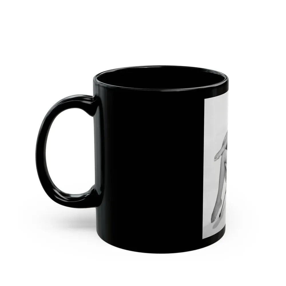 Joan Collins #441 (Vintage Female Icon) Black Coffee Mug - Go Mug Yourself