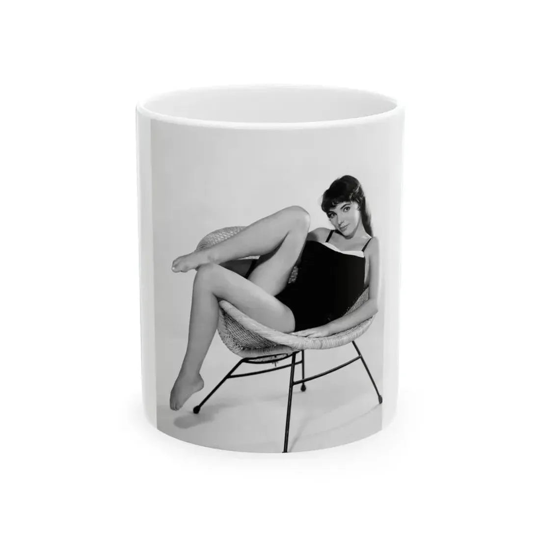 Joan Collins #441 (Vintage Female Icon) White Coffee Mug 11oz - Go Mug Yourself