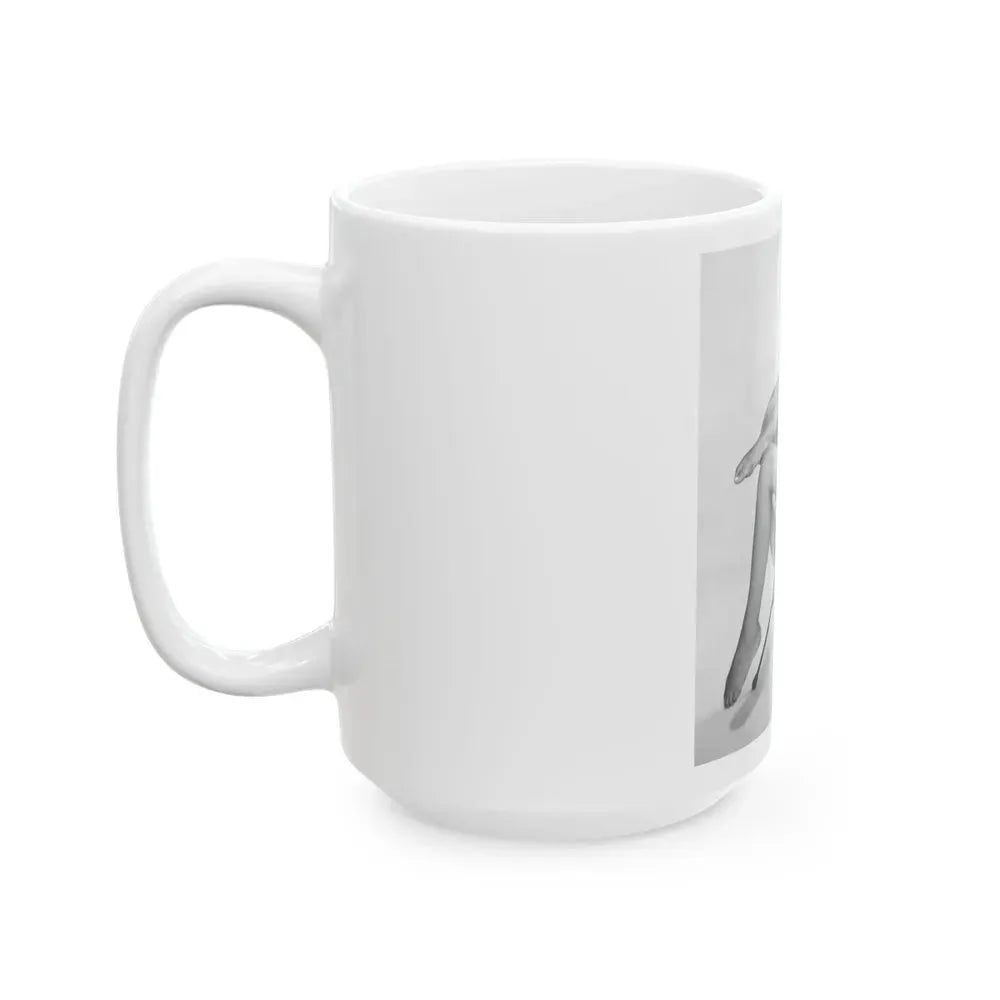 Joan Collins #441 (Vintage Female Icon) White Coffee Mug - Go Mug Yourself