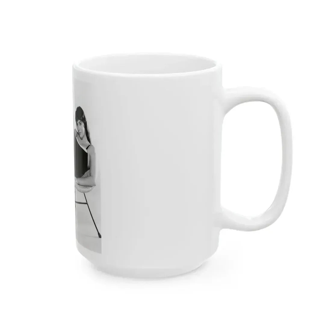 Joan Collins #441 (Vintage Female Icon) White Coffee Mug - Go Mug Yourself